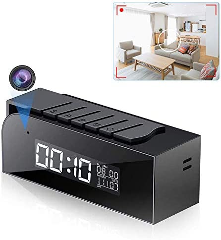 Caméra Espion Cachée, Caméra WiFi Horloge Caméra avec Détection de Mouvement Automatique Vision Nocturne et Vue en Temps Réel pour la Sécurité de la Maison et du Bureau (Batterie Rechargeable 2000mAh) Fiche Technique et Prix au Maroc