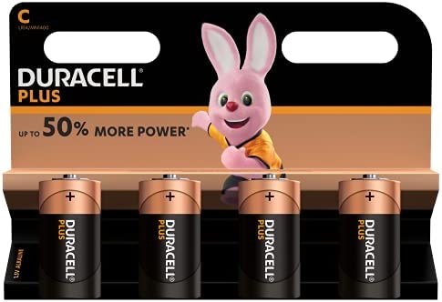 Duracell Plus, lot de 4 piles Type C Fiche Technique et Prix au Maroc