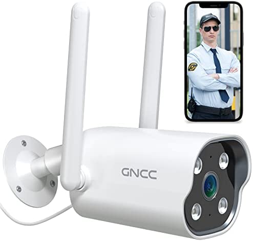 GNCC 1080P Caméra Surveillance WiFi Extérieure, Vision Nocturne, Détection de Mouvement Alarm, 2.4Ghz WiFi, Étanche IP65, Audio Bidirectionnel (T1) Fiche Technique et Prix au Maroc