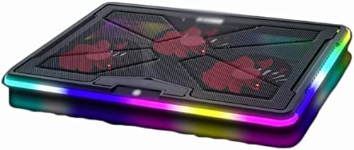 MENGXINJLGB Refroidisseur Pc 3 Ventilateurs Refroidissement pour Ordinateur Portable Lourd De 17 Pouces avec Deux Ports USB 2.0 Hauteur Réglable Ventilateur Pc Fiche Technique et Prix au Maroc