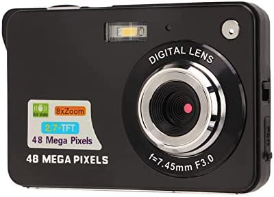 Appareil Photo Numérique,48MP 1080P HD 2,7" LCD Compact Rechargeables Appareil Photo avec 8X Digital Zoom pour Enfant, Adolescent, Étudiant, Adulte, Débutant (Noir) Fiche Technique et Prix au Maroc