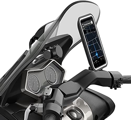 Shapeheart - Support Smartphone Magnétique pour Scooter |Tableau de bord Central | Universel | Protège de la pluie | Compatible toute marques | Téléphone M Jusqu'à 14,7cm Fiche Technique et Prix au Maroc
