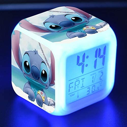 Sosowlight Petite Taille 3inch 8 cm,Stitch,Anime, Réveils numériques LED pour beb,Décoration de Chambre pour Les Enfants Fiche Technique et Prix au Maroc