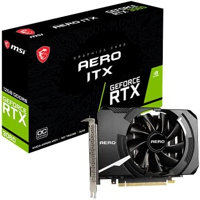 MSI GeForce RTX 3060 Aero ITX 12G OC NVIDIA 12 Go GDDR6 Carte Graphique Noir Fiche Technique et Prix au Maroc