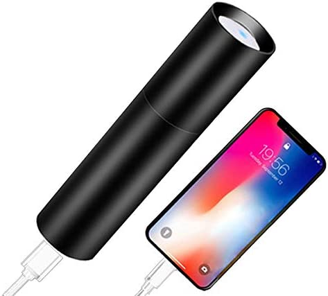 Lampe Torche LED Lampe Rechargeable USB Flashlight avec 1200mAh Chargeur Portable Batterie de Secours Externe, Mini Batterie Externe Portable Ultra Fiche Technique et Prix au Maroc