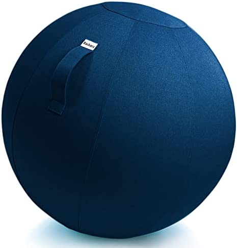 Backerz Siège Ballon - Balle intérieure PVC Résistante, Capacité 110kg, Caoutchouc, Housse Lin Doux Lavable - Chaise Ballon Ergonomique Bureau & Yoga, pour Bonne PostureAvis,  Fiche Technique et Prix au Maroc