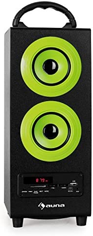 OneConcept Beachboy Enceinte Portable sans Fil 2.1 Bluetooth (Ports USB et SD pour Lecture MP3, baterrie Rechargeable, Tuner Radio FM, bassreflex) - Vert Fiche Technique et Prix au Maroc