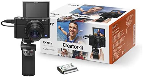 Sony RX100 III Creator Kit | Appareil Photo Compact avancé de qualité supérieure avec Prise de Vue VCT-SGR1 (capteur de Type 1.0, 24-70 mm F1.8-2.8 Zeiss et écran Rabattable pour Vlogging) Fiche Technique et Prix au Maroc