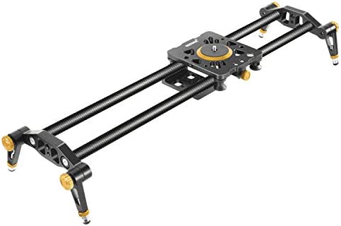 Neewer 100 centimètres Glissière Slider Rail de Stabilisateur en Fibre de Carbone avec 6 Roulements pour Caméra DSLR Caméscope Vidéo DV Tournage, Charger Jusqu'à 8 kilogrammes Fiche Technique et Prix au Maroc