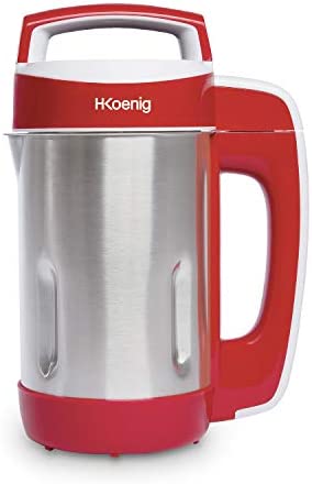 H.Koenig MXC18 Soup Maker Chauffant 1.1L 850W Inox, Blender Multifonctions Chauffant professionnel, Fonction mixage, 2 Programmes de cuisson Soupe/Compote et cuisson à l'eau, smoothies, milkshake Avis, Fiche Technique et Prix au Maroc