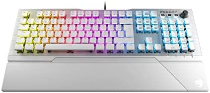ROCCAT Vulcan 122 AIMO Clavier USB QWERTZ Allemand Blanc Vulcan 122 AIMO, Standard, USB, Clavier mécanique, QWERTZ, LED RGB, Blanc Fiche Technique et Prix au Maroc