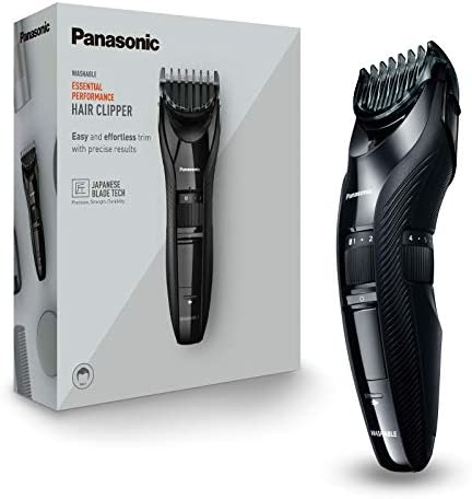 Panasonic Tondeuse à cheveux ER-GC53 avec 19 longueurs de coupe (1-10 mm), lavable, noire Avis, Fiche Technique et Prix au Maroc