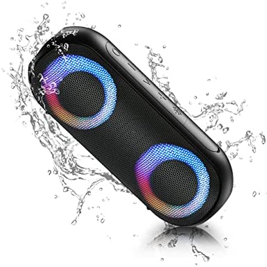 Enceinte Bluetooth Portable,Notabrick Haut-Parleur Bluetooth avec LumièRes Froides Et Son StéRéO Puissant De 30w,Lecture 24 h,éTanche IPX7 pour La Maison,l'extérieur,Le Jardin Fiche Technique et Prix au Maroc
