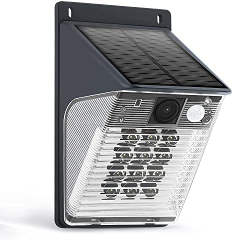 Peiloh Camera Surveillance WiFi Exterieure Sans Fil, Caméra Solaire Sans fil 1080P avec Lumières de Jardin 12 LED, Détection de Mouvement PIR, Vision Nocturne en Couleur, Audio Bidirectionnel, IP66 Fiche Technique et Prix au Maroc