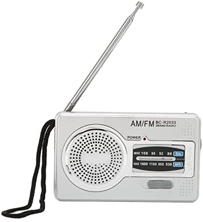 Goshyda Radio AM FM Portable, Lecteur de Radios à Transistor Portable Compact à Puce DSP, Alimenté par 2 Piles AA, Haut-Parleur Intégré avec Prise Casque, Cadeaux pour Parents, Grands-Parents Fiche Technique et Prix au Maroc
