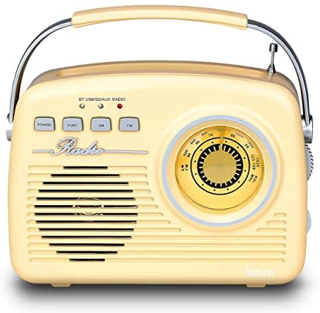 Lauson RA143 Radio Vintage Autonome avec Bluetooth Radio Nostalgie avec Batterie Rechargeable, Fonction USB SD Aux Fiche Technique et Prix au Maroc