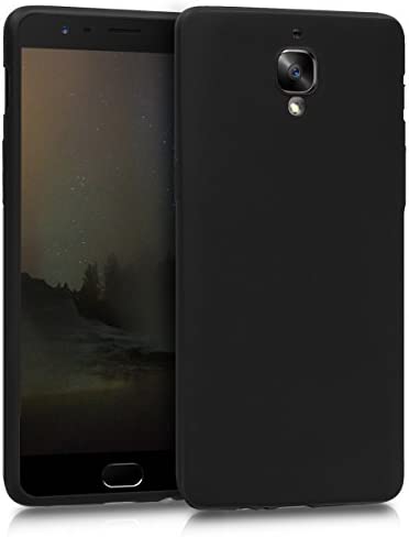 kwmobile Coque Compatible avec OnePlus 3 / 3T - Housse de téléphone Protection Souple en TPU - Noir métallique Fiche Technique et Prix au Maroc