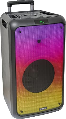 Ibiza Street-Wave-Max Enceinte Portable de 600W/12” sur Batterie avec Bluetooth, USB et microSD – Effets LEDs Wave et Connexion sans Fil TWS - Noir Fiche Technique et Prix au Maroc