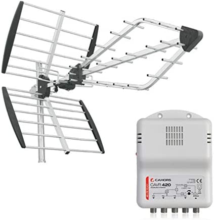 Triax Pack Viper Antenne TNT Rateau TV Prémontée + Amplificateur d'intérieur 4 Sorties Fiche Technique et Prix au Maroc