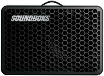 SOUNDBOKS Go - Enceinte Bluetooth Puissante Portable, Anti-éclaboussures et Anti-Chocs (autonomie 40h, Batterie Interchangeable, Fonction de jumelage) Fiche Technique et Prix au Maroc