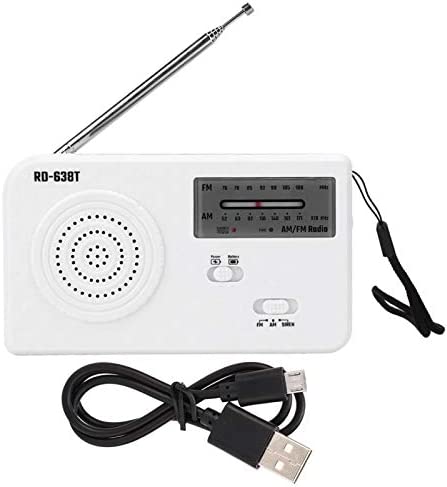 Goshyda Radio à Manivelle Solaire d'urgence, Radios Météo AM FM Portables Solaires et Alimentées par Batterie, avec Lampe de Poche LED, pour la Maison et L'extérieur Fiche Technique et Prix au Maroc