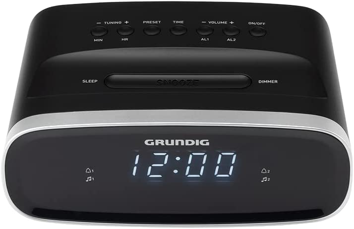 Grundig SCN130 Radio portable Horloge Numérique Noir - Radios portables (Horloge, Numérique, AM,FM, 87,5 - 108 MHz, 1 W, LED) Fiche Technique et Prix au Maroc