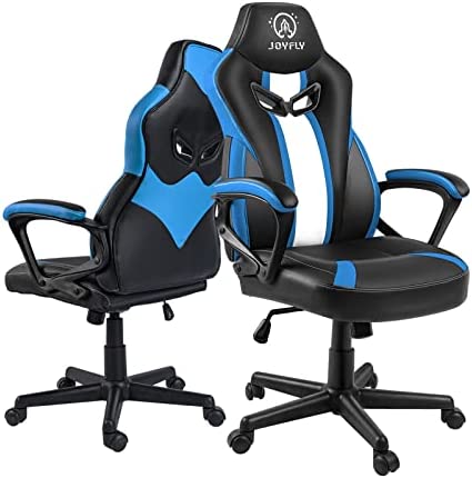JOYFLY Chaise Gaming Ergonomique Chaise Gamer Support Lombaire, Cuir PU Style Racing Fauteuil Gaming Hauteur Réglable(Bleu) Fiche Technique et Prix au Maroc