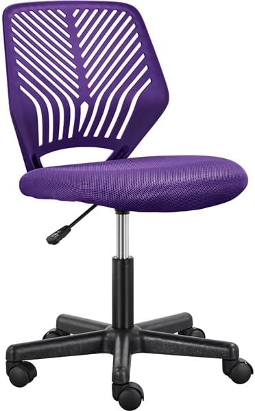 Abician Chaise de Bureau en Maille, Fauteuil d'ordinateur Réglable sans Accoudoirs, Chaise Pivotante à Dossier Moyen, pour Travail Étude Gaming Violet Fiche Technique et Prix au Maroc