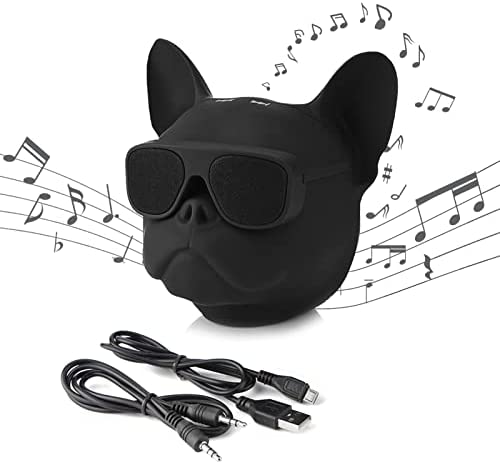 Enceinte Bluetooth Portable et légère, Enceinte Bluetooth Robuste,Lecteur de Musique avec Son stéréo en Forme de Chien Haut-Parleur sans Fil Bluetooth,Autonomie 10 hrs – Noir Fiche Technique et Prix au Maroc
