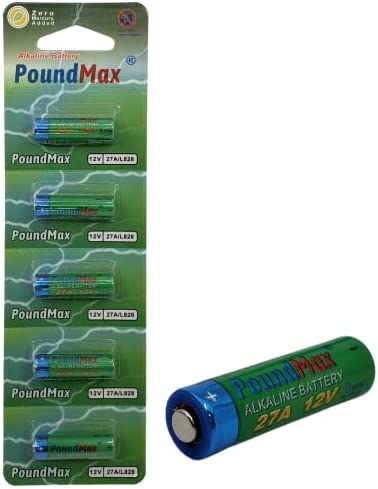 PoundMax Alkaline 27A/L828, 12V, 5 Pack Fiche Technique et Prix au Maroc