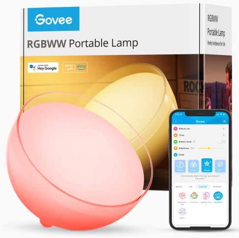 Govee WiFi LED Lampe de Table, Lampe de Chevet Dimmable RGBWW, Changement de Couleur Contrôle APP Compatible avec Alexa et Google Assistant, pour Chambre, Salon, Décoration Fiche Technique et Prix au Maroc