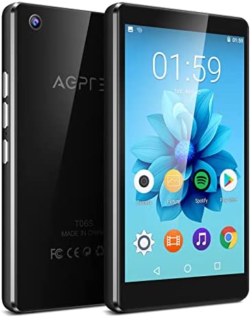 AGPTEK MP4 Bluetooth WiFi 16Go avec Appareil Photo 5MP, Grand Écran Tactile 4 Pouces Lecteur Musique avec Android 8.1, Haut-Parleur Baladeur Vidéo HD Radio FM, 2+16G MP3 Supporte Installer application Fiche Technique et Prix au Maroc