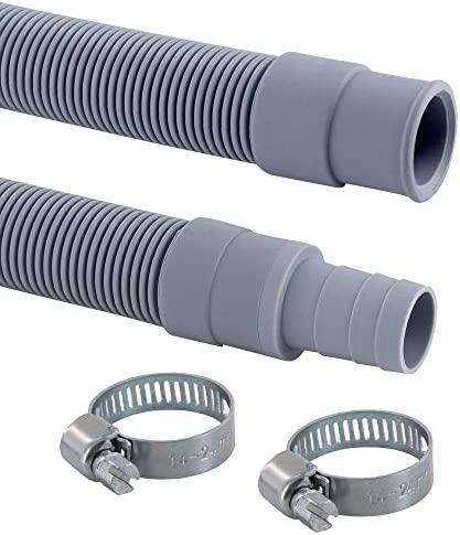 DL-pro Tuyau de vidange de 2,5 m - Diamètre : 19 mm - Tuyau d'égout universel de -20 °C à +90 °C - Tuyau d'arrosage avec colliers pour machine à laver, lave-vaisselle Avis, Fiche Technique et Prix au Maroc