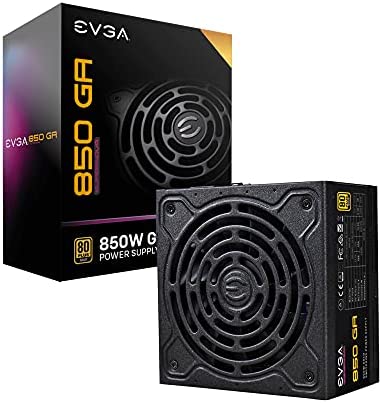 EVGA SuperNOVA 850 GA, 80 Plus Gold 850W, Entièrement Modulaire, Eco Mode, 10 Ans de Garantie, Comprend Power ON Self Tester, Taille compacte de 150 mm, Alimentation PC 220-GA-0850-X2 Fiche Technique et Prix au Maroc