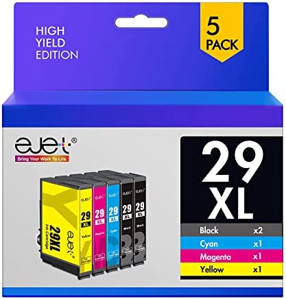 ejet 29XL Compatible pour Epson 29 29XL Cartouche d'encre pour Epson Expression Home XP-342 XP-245 XP-442 XP-235 XP-335 XP-432 XP-435 XP-332 XP-345 XP-247 XP-445(2 Noir,1 Cyan,1 Magenta,1 Jaune) Fiche Technique et Prix au Maroc