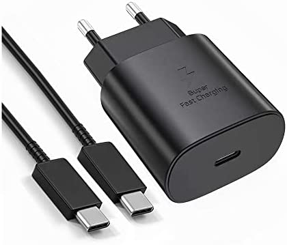 25W Chargeur Rapide Samsung Cable USB C Type C Compatible avec Samsung Galaxy S22/S21/S20/S22 Plus/S22 ULTRA/S21 FE 5G/S21 Plus/S20 FE/Note 20/A53/A52/A72 Fiche Technique et Prix au Maroc