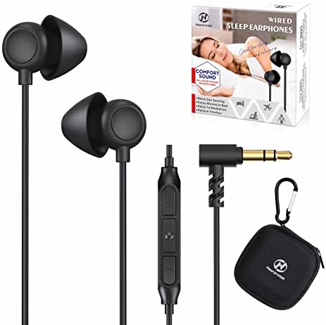 Hearprotek 2 Paires Écouteurs de Sommeil, Écouteurs Intra-Auriculaires Confortables avec Micro&réduction du Bruit à Profil Bas pour Dormir sur Le côté,ronfler,Yoga,Voyage,médiation & Relaxation Fiche Technique et Prix au Maroc