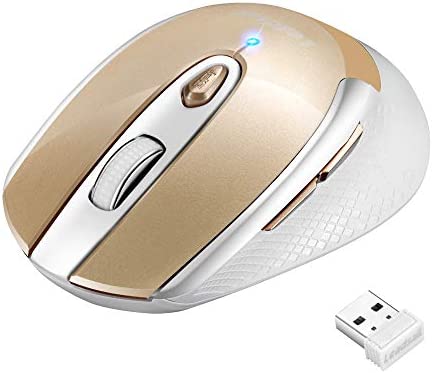 LeadsaiL Souris sans Fil, Souris Optique Ergonomique, Souris D'ordinateur 2.4G, Petite Souris D'ordinateur Portable, Récepteur nano USB, Clic Silencieux, 1600 DPI, 6 Boutons pour PC MacBook Chromebook Fiche Technique et Prix au Maroc