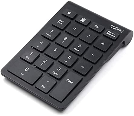 SOOMY Clavier Numérique, 2,4 GHz avec Récepteur USB Numérique sans Fil Clavier Numérique, avec 22 Touches Clavier de Saisie Rapide des Données Ordinateur de Bureau Compatible Pavé Numérique Fiche Technique et Prix au Maroc