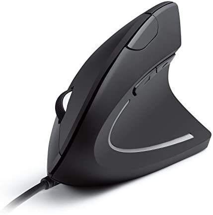 Anker Souris Optique Verticale Ergonomique pour Windows et Mac OS, Filaire, Câble USB 1.46 Mètre, 1000 DPI, 5 Boutons - Noir Fiche Technique et Prix au Maroc