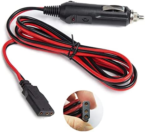 Cordon d'alimentation CB 3 Broches Prise Cable-12 V Prise Allume-Cigare Robuste Calibre 16 avec Prise 3 Broches pour Radios CB Ham (Chargeur de Voiture) Fiche Technique et Prix au Maroc