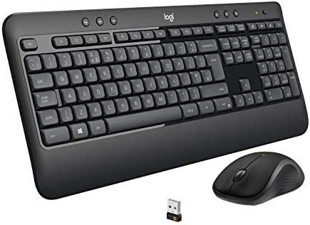 Logitech MK540 Combo Clavier Souris sans Fil Windows, Connexion 2.4 GHz avec Récepteur USB Unifying, Touches Multimédia, Batterie Longue Durée 3 Ans, PC/Portable, Clavier AZERTY Français - NoirAvis,  Fiche Technique et Prix au Maroc