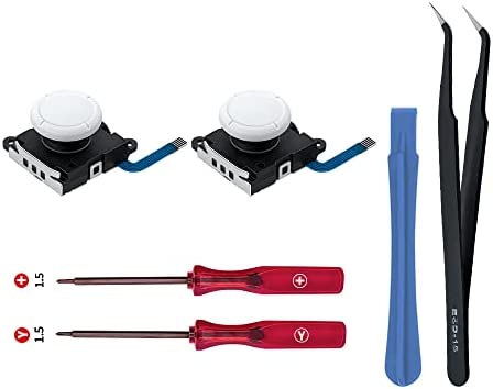 Wigearss 2Pcs Joystick Analogique 3D de Remplacement et Kit d'outils de Reparation pour Manette NS Switch/Switch OLED Joy-Con/Switch Lite Fiche Technique et Prix au Maroc