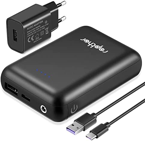 Rapthor 5500 mAh 7,4 V 3 A Batterie pour Gilet chauffé, Vestes, Sweats à Capuche/Phone, Double Sortie, Batterie Rechargeable avec câble de Charge et Chargeur Rapide pour iPhone Android Smart Phones Fiche Technique et Prix au Maroc