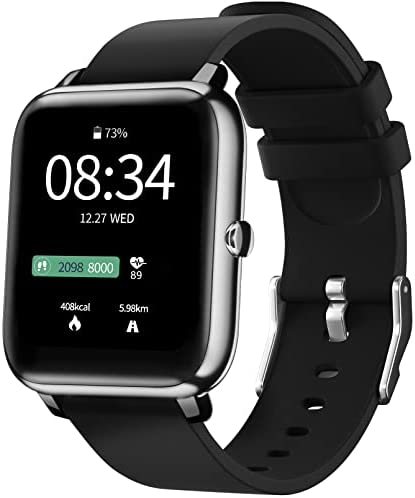 Montre Connectée Femme Homme, IDEALROYAL Smartwatch Montre Sport Podometre avec Moniteur de Sommeil de Fréquence Cardiaque, Montre Intelligente Étanche Caméra Contrôle Musique Android iOS Fiche Technique et Prix au Maroc