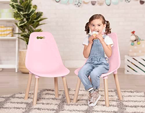 B. Spaces by Battat — BX2040C1Z — Ensemble de 2 Chaises pour Enfants — Pieds en Bois Naturel — Chaises Couleur Rose — Dès 3 ans Fiche Technique et Prix au Maroc