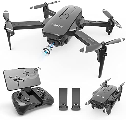 tech rc Drone avec Caméra 1080P HD, Mini Drone Pliable, Contrôle par APP, Mode sans Tête, Vole par Trajectoire, avec 2 Batteries Rechargeables, Vol de 24 MINS pour Enfants & Débutants Fiche Technique et Prix au Maroc