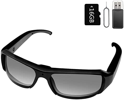 CYI Lunettes extérieures pour la caméra, Lunettes de Soleil d'équitation Rechargeables, Lunettes de caméra Espion HD 1080p Portables pour Pêche, Ski, Camping et Autres activités de Plein air Fiche Technique et Prix au Maroc