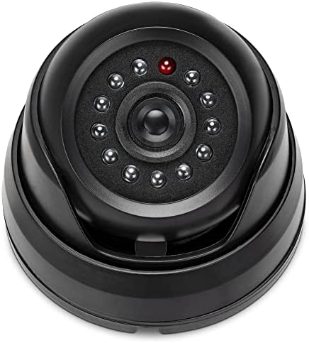 kwmobile Caméra Surveillance Factice LED - Fausse Caméra CCTV pour Sécurité Maison ou Magasin - Dôme Dissuasif pour Intérieur - Noir Fiche Technique et Prix au Maroc