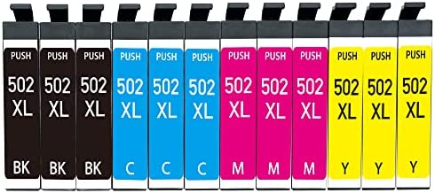 akaca 502XL Cartouches d'encre Compatibles avec Epson 502 502XL (3 Noir, 3 Cyan, 3 Magenta, 3 Jaune), pour Expression Home XP 5100 XP-5105 XP-5150 XP-5155, Workforce WF-2860DWF WF-2865DWF WF-2880DWF Fiche Technique et Prix au Maroc